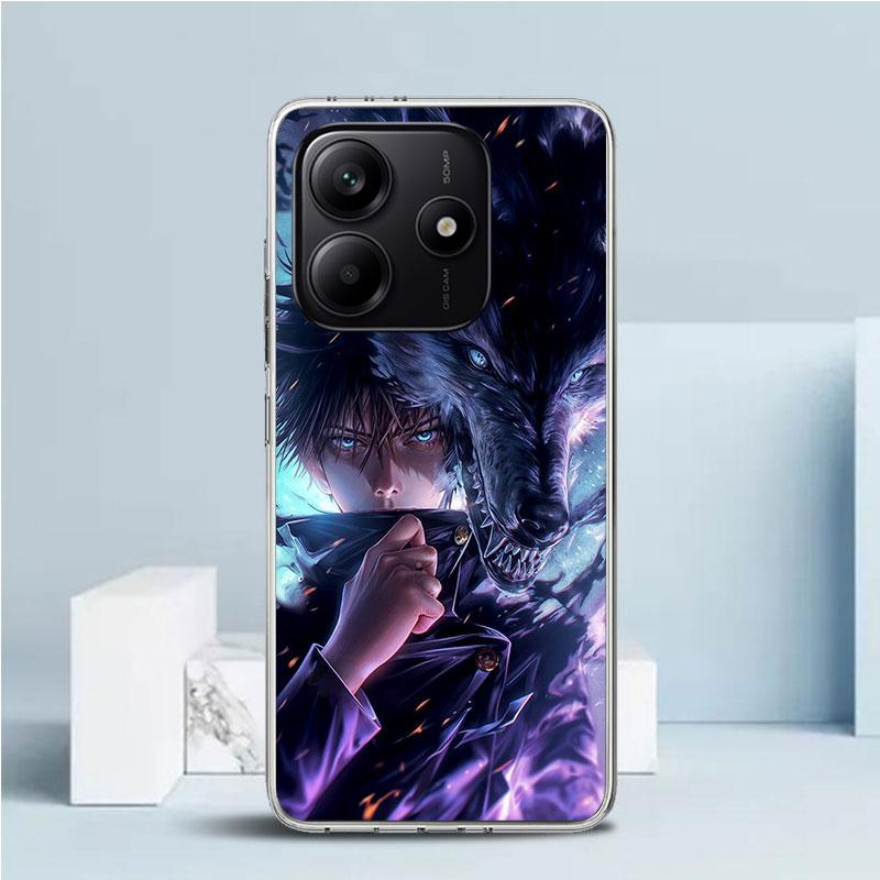 Kaisen J-Jujutsu Fushiguro Megumi Phone Case For Xiaomi Redmi Note 15 14 14S 13 12S 12 Pro Plus 11S 11 11T 11E 10S 10 + Soft TPU