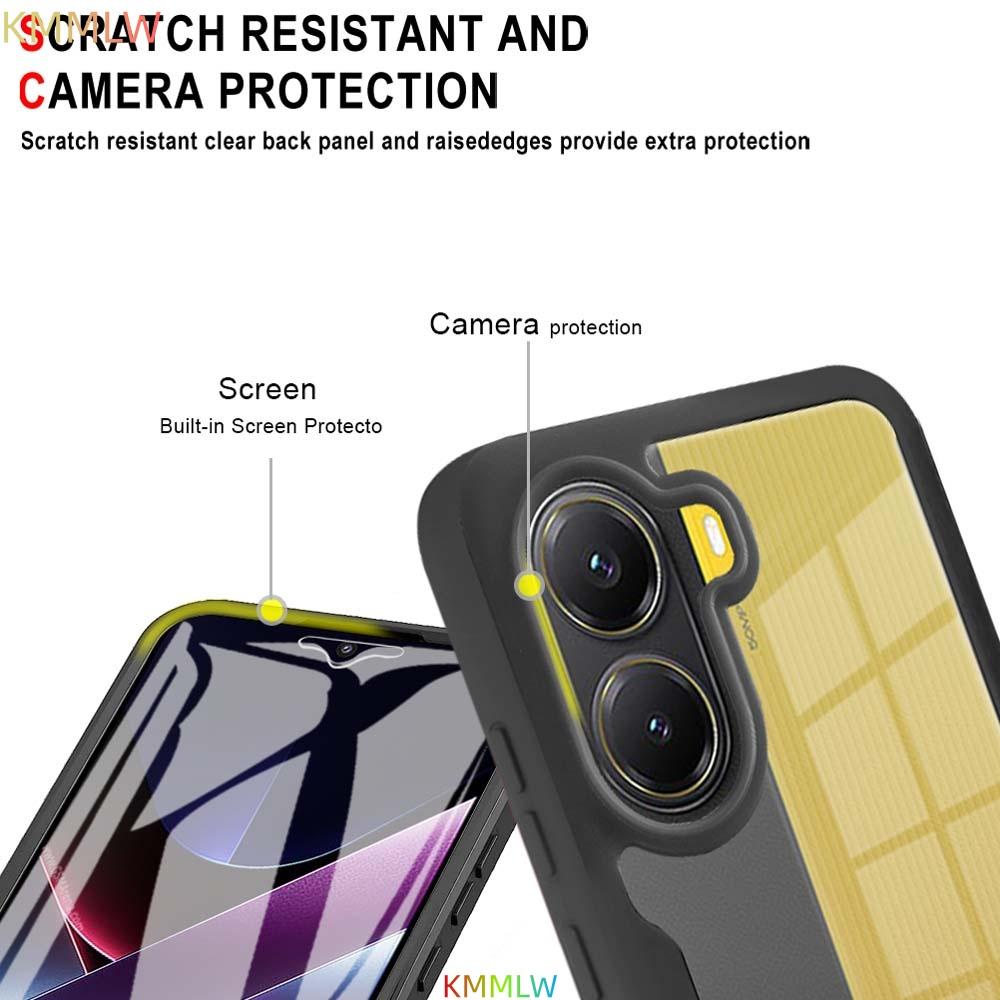 360 Grad Doppelseitige Vollschutz Handyhülle für Mi POCO X8 Pro Max X7 X6 X5 X3 Pro NFC Schlanke Klare Rückseite