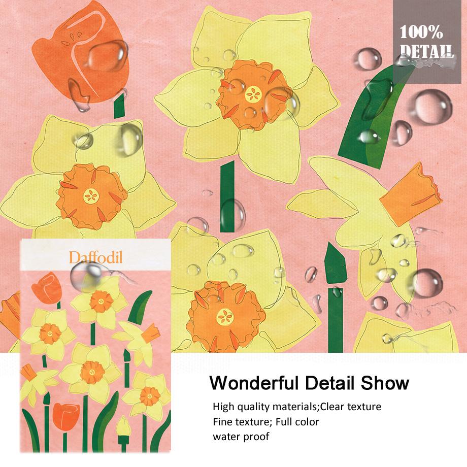 Retro Flower Market Abstract Peony Pansy Anemone Wall Art Canvas Painting Nordic Posters Prints Pictures For Linving Room Decor