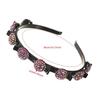 Double-layer Crystal Headband Hair Clips Hair Hoop Headwear  For Women Girls