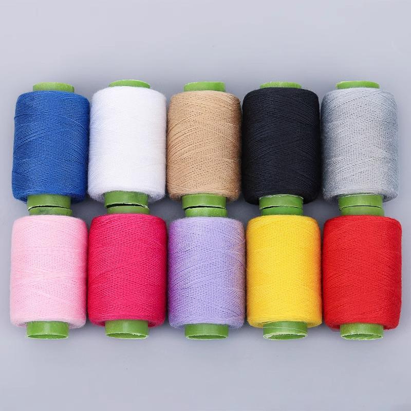 Black & White DIY Sewing Thread and Needle Set for Mending and Handcrafts