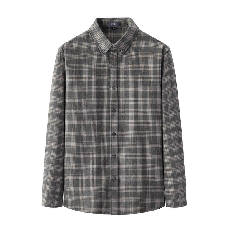 Cămașă de flanelă în carouri 100% bumbac pentru bărbați FIRS