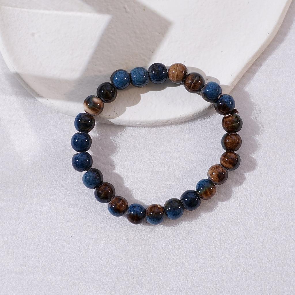 Ceramic new fashion flower glaze bead bracelet multi-color leisure ethnic style student