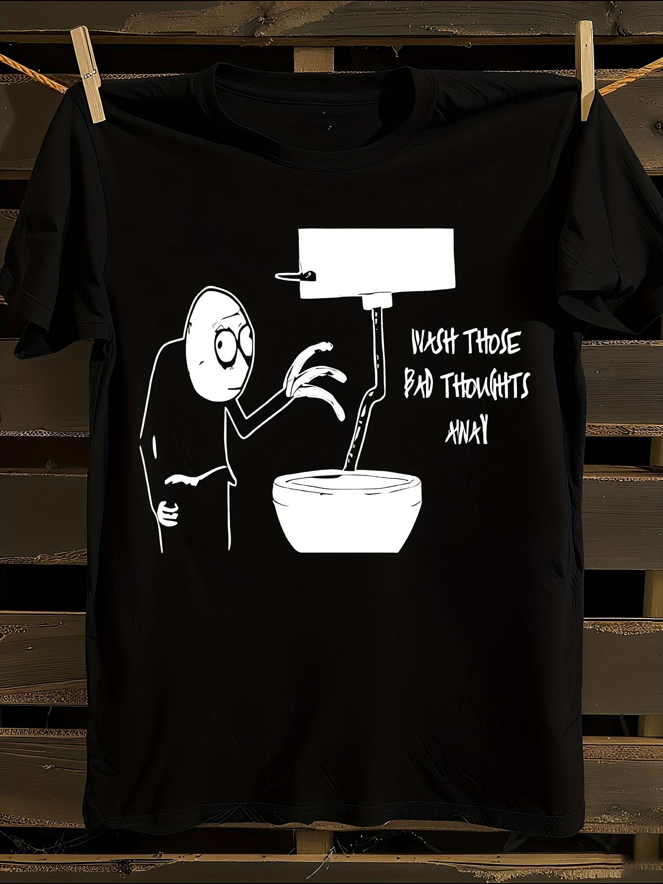 Funny Wash Your Hands Public Restroom Humor Tshirt S
