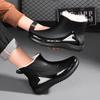 Short rain shoes men's waterproof and non-slip integrated fleece rain boots fashionable cotton chef shoes