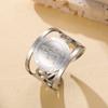 Dawapara Saint Dymphna Women Ring Adjustable Religious Protector Ring Prayer Blessing Stainless Steel Jewelry Christmas Gift