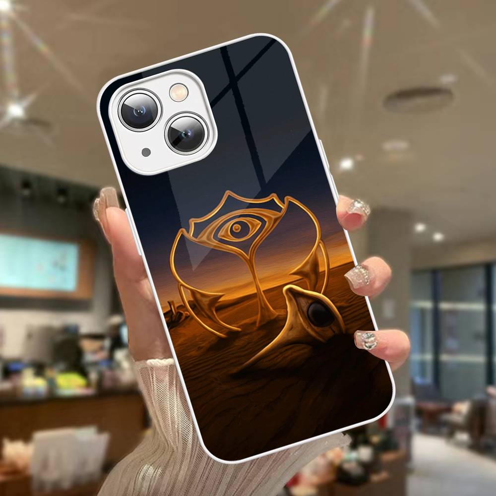 

T-tomorrowland Logo For iPhone 14 13 12 Mini 11 Pro XS Max X XR 14 Plus Tempered Glass Cover iphone 12pro max