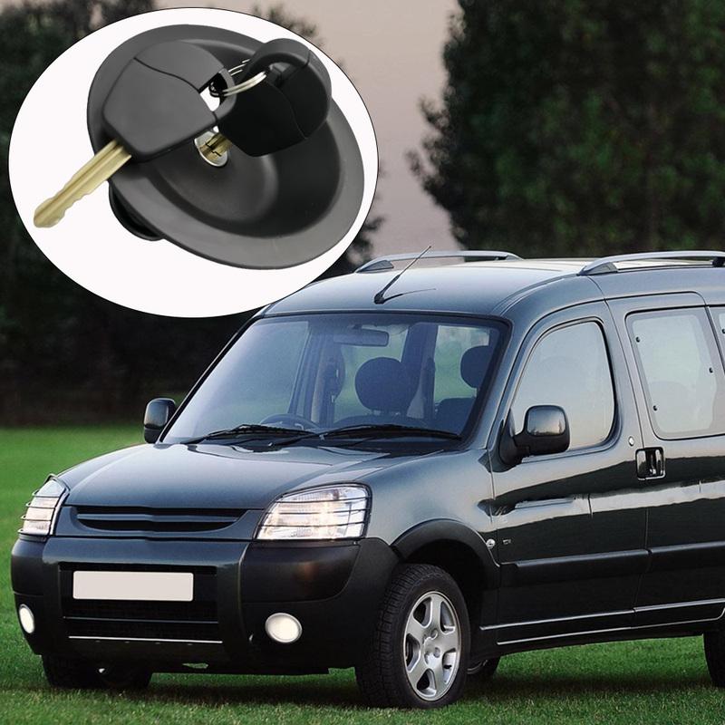 1508A2, 1508E3, 1508J5, 1508J6 Car Fuel Gas Tank Cap With 2 Keys For Citroen Berlingo 1996-2014 Peugeot Partner 1996-2008