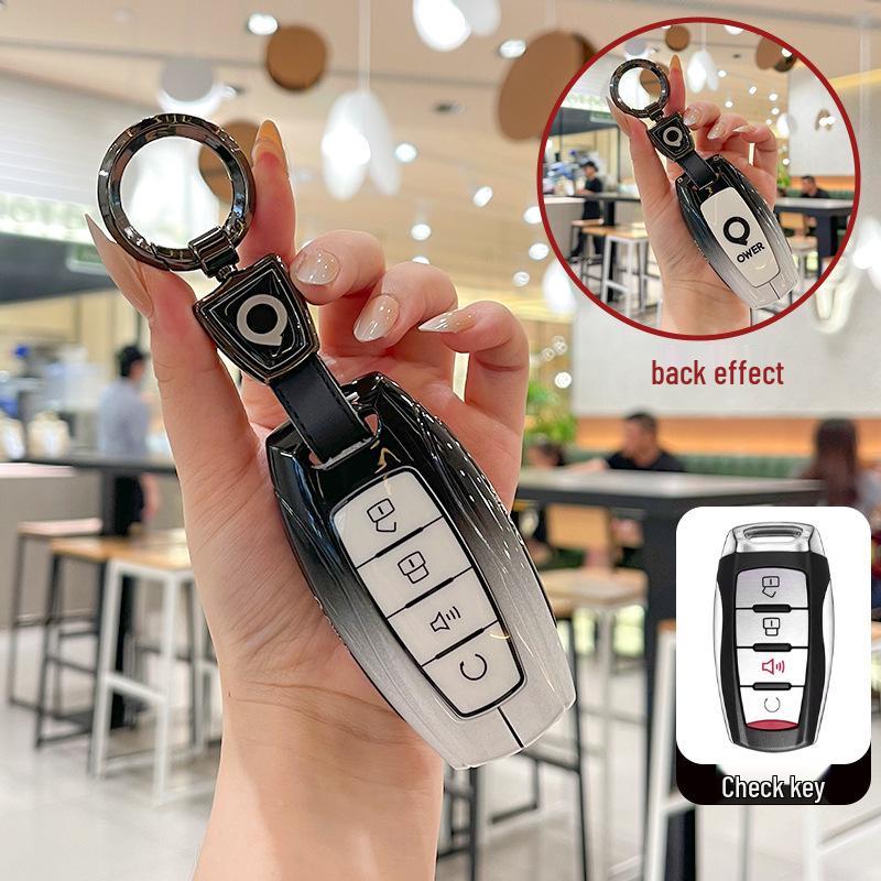 High-Grade Metal Key Case for 2020-2024 Great Wall Po Off-road Vehicles