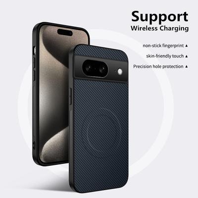 Voor Google Pixel 7 Pro High End Zwart Voor Magsafe Magnetische Draadloze Oplaadhoes Voor Google Pixel 7A Lens Schokbestendige Hoes