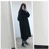 Autumn and Winter Long Plus Cotton Thick Single-breasted Coat Woolen Coat Wild Woman Clothing