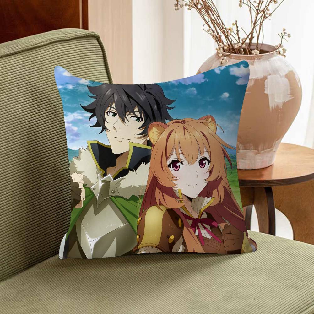 The Rising Of The Shield Hero Pillow Cover Design Cushion Cover Decor Holiday Decorati