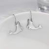 Cazador Lovely Animal Whale Drop Earrings for Women Sea Creatures Dangle Earring Mother Gifts Stainless Steel Jewelry
