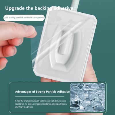 1 support de pommeau de douche réglable et auto-adhésif, support mural pour salle de bain, spa, universel, rotation gratuite à 360 degrés