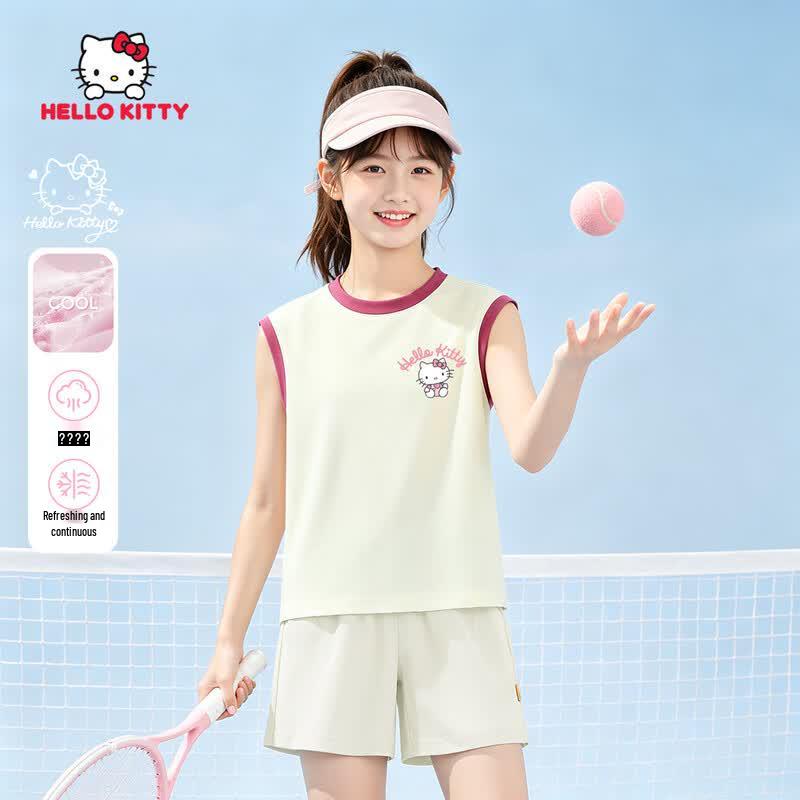 Hello Kitty Girls' Summer Athletic Shorts Set
