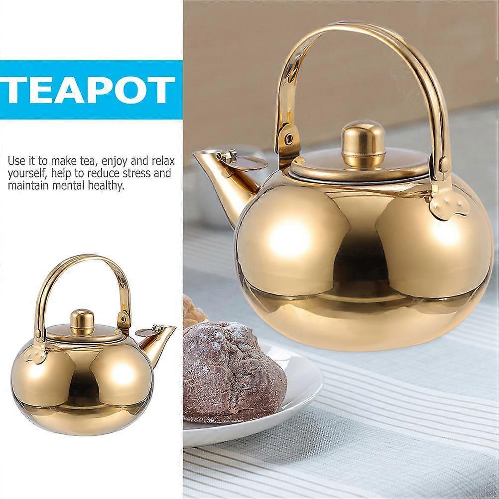 Stainless Steel Tea Kettle with Filter Screen Practical 3Pcs Set