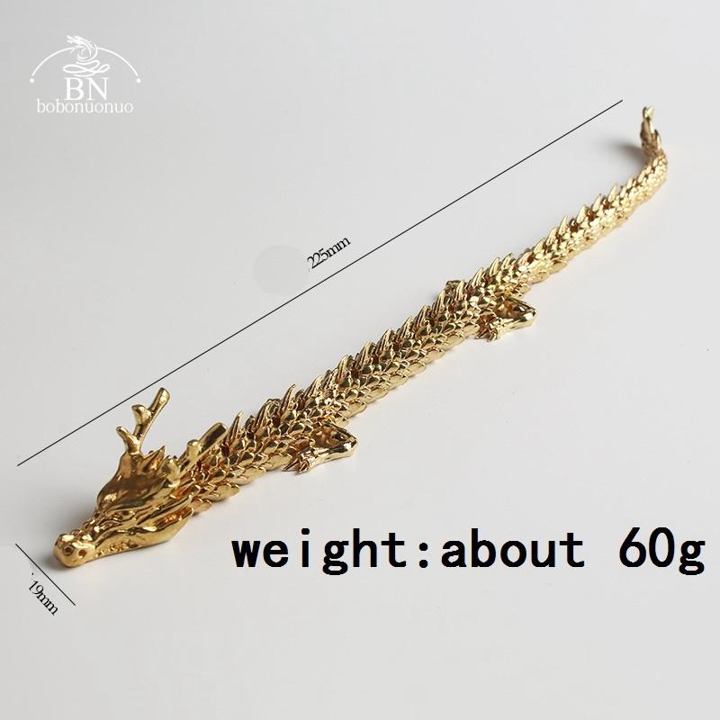 

22,5 см 60 г 3D Статуэтка Дракона Орнамент Подвижные Суставы Тела Выставочный Зал Продвинутое Украшение Зодиакальное Животное Латунные Поделки