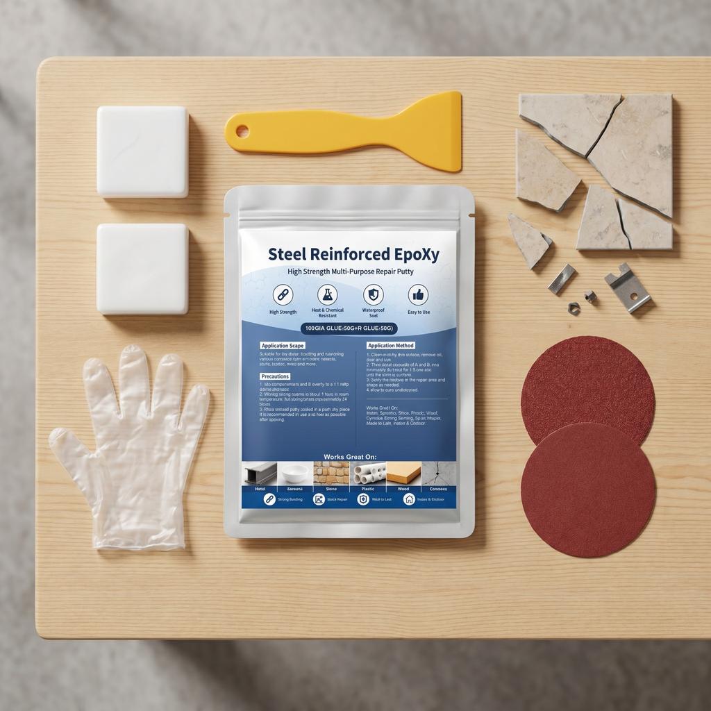 Multi-Purpose Epoxy for Bonding Plastic Ceramic Wood Glass, Pool Strong Adhesive