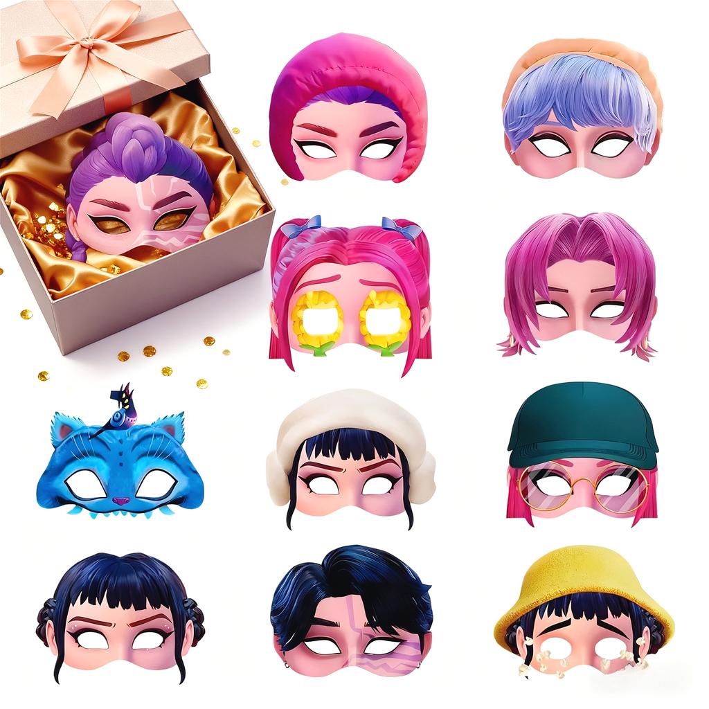 Kpop Hunter Mask Halloween Role Play Non Collision Props Anniversary Celebration Pography Atmosphere Full