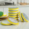5pcs Dishwashing Sponge Non-stick Oil Brush Pot Dishwashing Cloth Sponge Wipe Double-sided Cleaning and Decontamination Magic Wipe