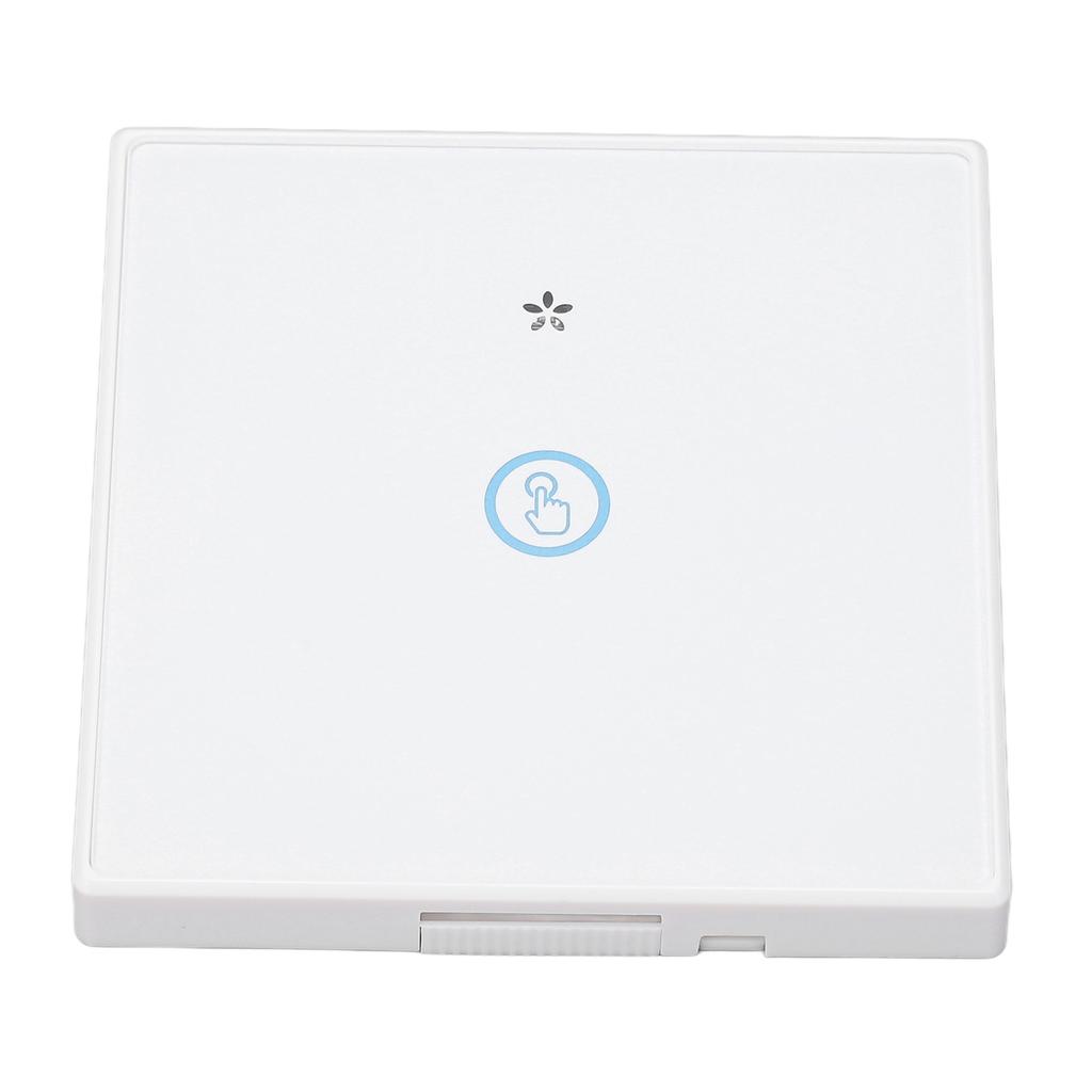 Wireless Light Switch Tempered Glass Panel Smart Touch Wall Switch 433MHz with Receiver