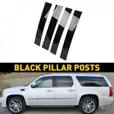 4 Pillar Post Door Window Trim Cover For 2007-2014 Cadillac Accessories Escalade