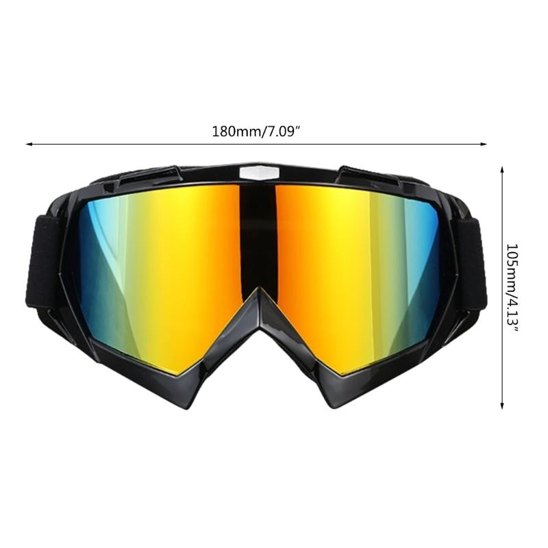 Motorcycle Goggles Dirt Bike Glasses Motocross Windproof ATV Dustproof Scratch Resistant