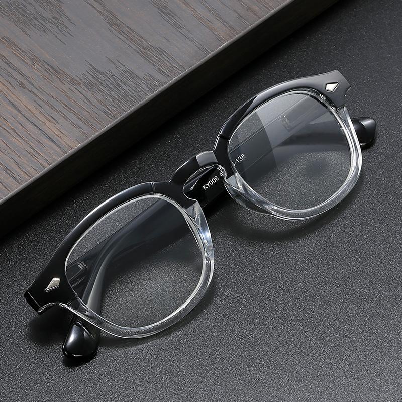 5 Colors Vintage Reading Glasses Trendy Oval Frame Presbyopia for Men Women Lightweight Stylish Far Sight Eyeglasses 0+1.0+4.0