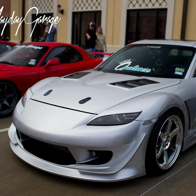 Real Carbon Fiber Headlight Eyebrows Cover for Mazda RX8 2004 - 2007 RX-8 Fiber Glass Matt Black Primer Front Lamp Eyelids