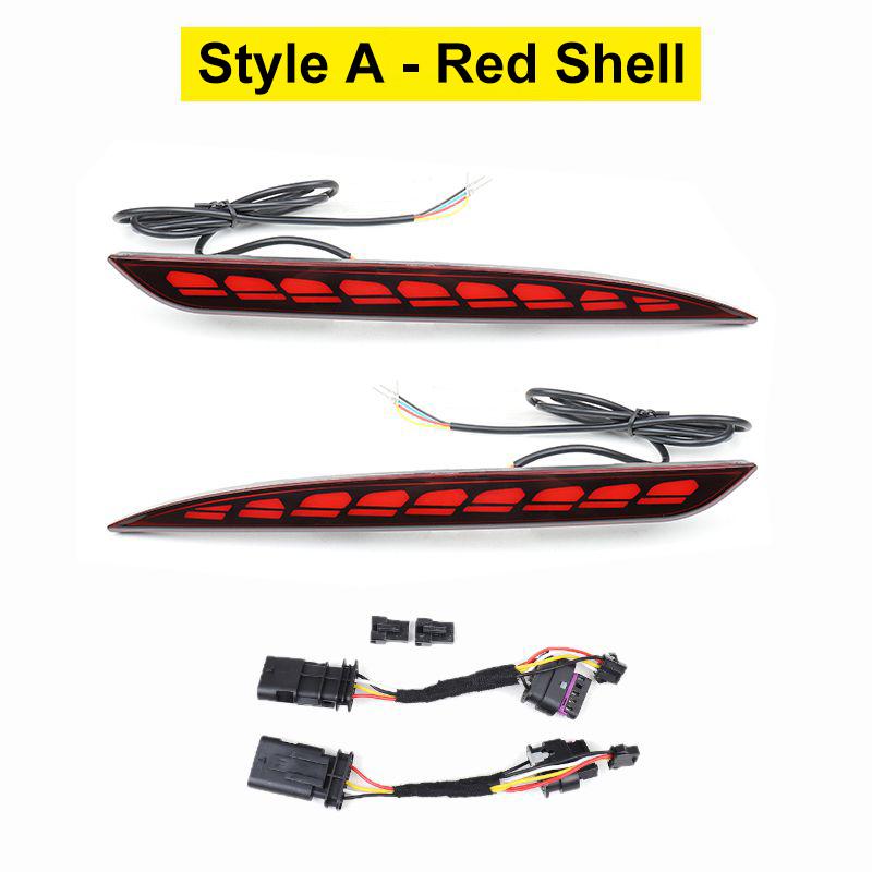 

2 шт./компл. заднего бампера автомобиля, стоп-сигнал, динамическая сигнальная лампа для модели Tesla For Model S 12-22