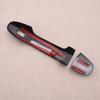 4pcs Carbon Fiber Style Front Door Handle Cover Trim With Smart Keyhole Fit For Toyota C-HR 2017-