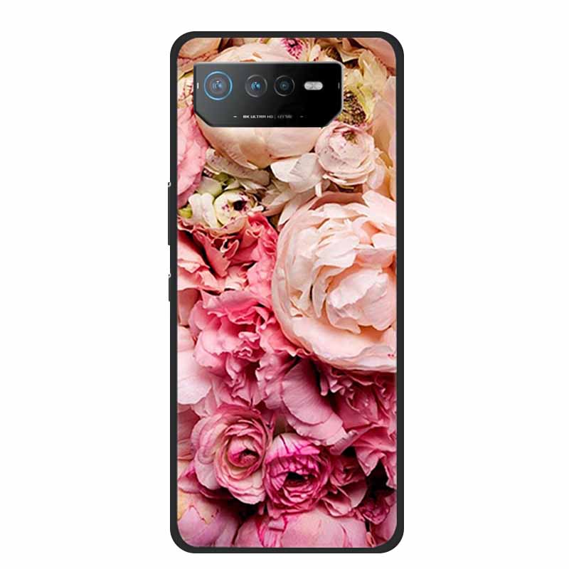 Für Asus ROG Phone 6 Pro Hülle Phone6 Pro Coque Schwarzes TPU Silikon Weiche Rückabdeckung Hülle Für Asus ROG Phone 6D Ultimate Handyhülle