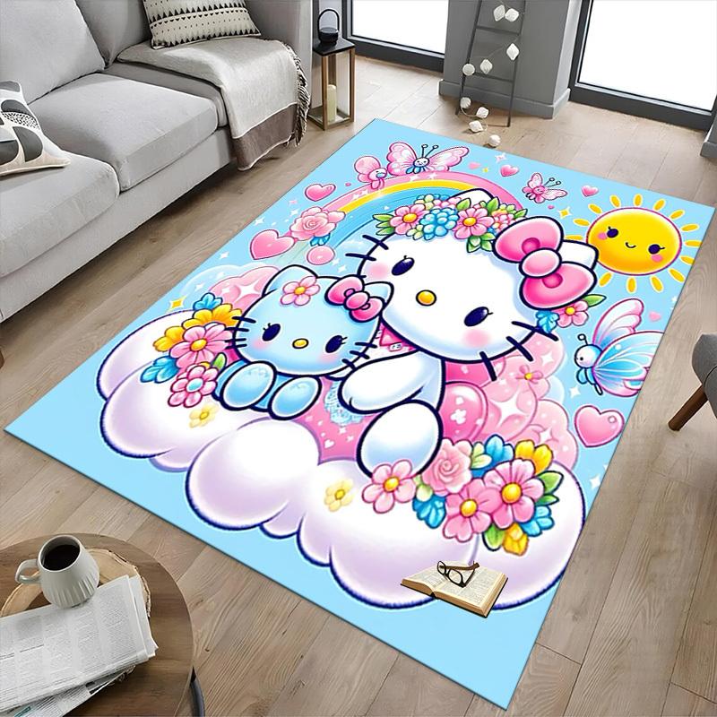 1 szt. Dywanik Hello Kitty Dywanik do biura Mata zewnętrzna Dekoracja domu Dywanik obszarowy Prezent festiwalowy