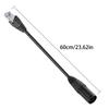Locking XLR5P to RJ45 Signal Converters Cable Flexible PVC Shield for Mixer Amplifiers for Stage Systems 19.69in