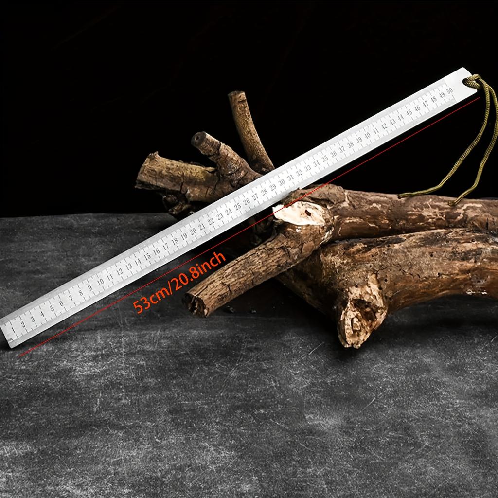 1 Heavy duty precision ruler, handheld, with centimeter and inch dual scale measurement function