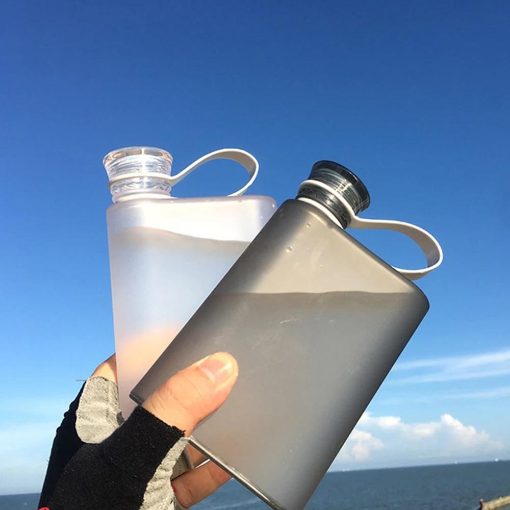 

Transparent A5 Paper Cup Bottle 220ml Paper Pad Water Bottle High Quality Flat Water Bottle сірий