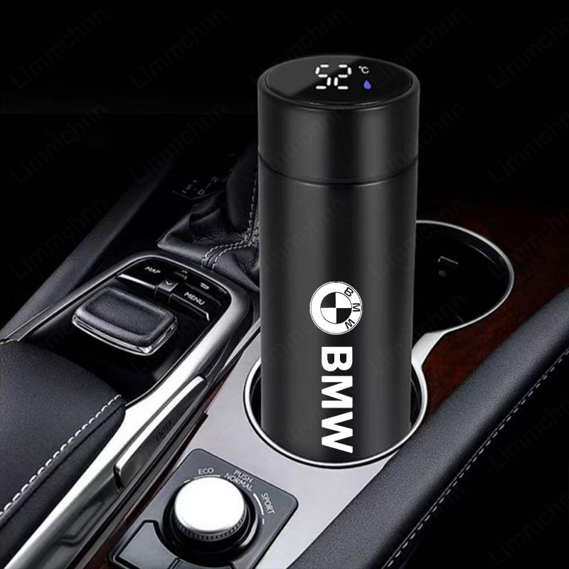 For Bmw M E46 E90 E60 F10 F30 X3 X5 M2 M3 M5 M6 Car Logo Temperature Display Thermos Cup Stainless Steel Divided Thermos Bottle