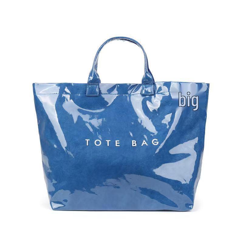 2025 Women's Large Capacity Transparent PVC Handbag - Fashionable, Water-repellent, Simple Style