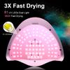 380W Profesionální sušička nehtů LED UV lampa na nehty Sušička gel laku Světlo Příslušenství pro nail art Vytvrzování gelu Nehty na nohou