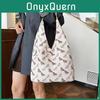 Stylish Autumn Large Capacity Tote Bag Colorful Printed Plaid Canvas Bag For Women