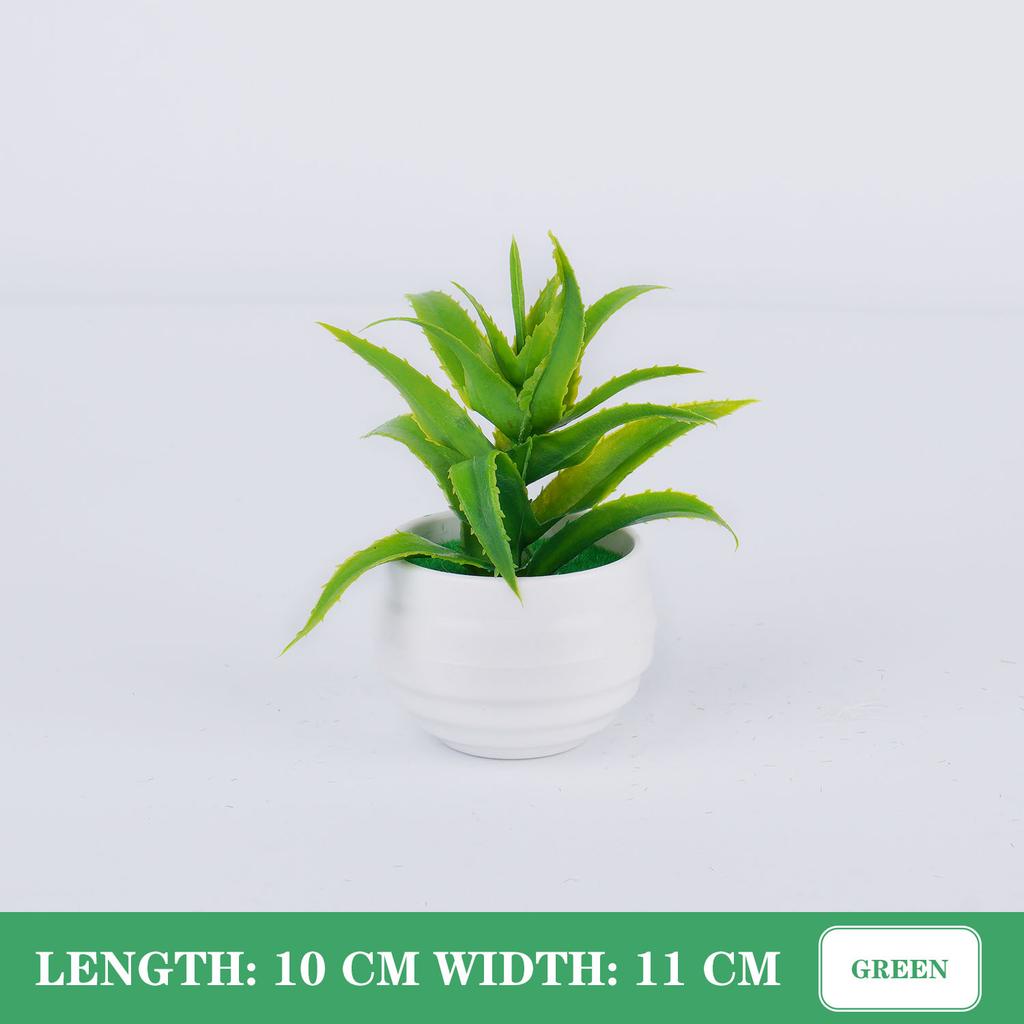 Mini Artificial Bonsai Plants Small Simulated Tree Pot Grass Fake Flowers Home Garden Office Table Room Decorative Ornaments