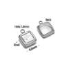 5pcs Stainless Steel Heart Shell Charms Fish Tail Earring Pendant DIY Women Jewelry Making Supplies Wholesale Necklace Findings