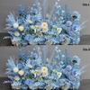 Wedding Aisle Blue Artificial Flower Row Decoration