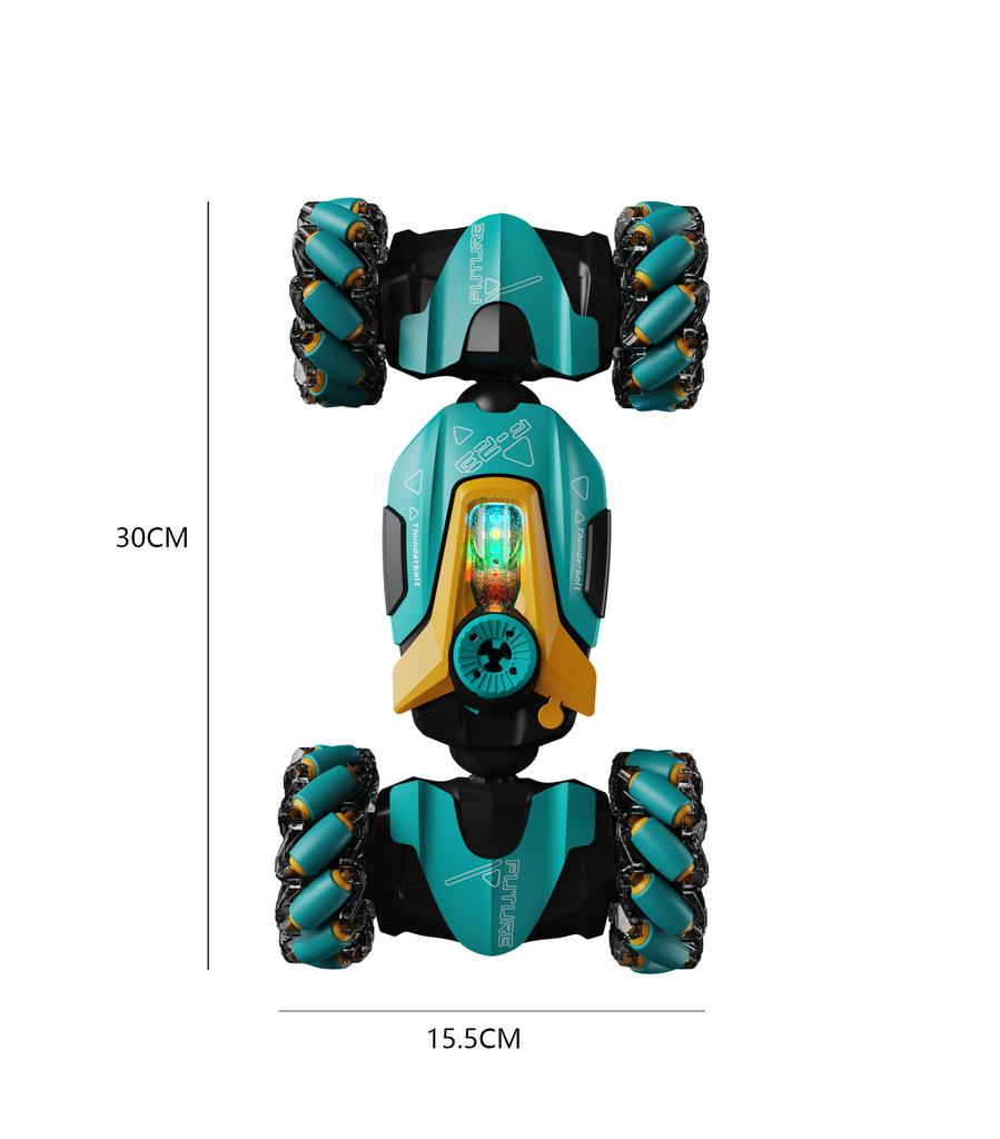 Stunt Car Remote Control Car 360° Rotating Cars Twist Car with Light & Music Car Toys for Kids Boys Age 4 -12 Years Old