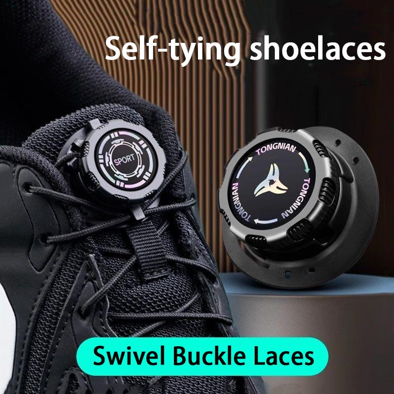 NEW Outdoor Sports Shoe Laces Easy Installation Swivel Buckle Shoelace Sneakers Thick Rope Automatic Shoelaces Shoes Accessories