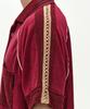 ADSB ANDERSSON BELL Lagos Terry Open Collar Shirt Atb1552M(Wine)