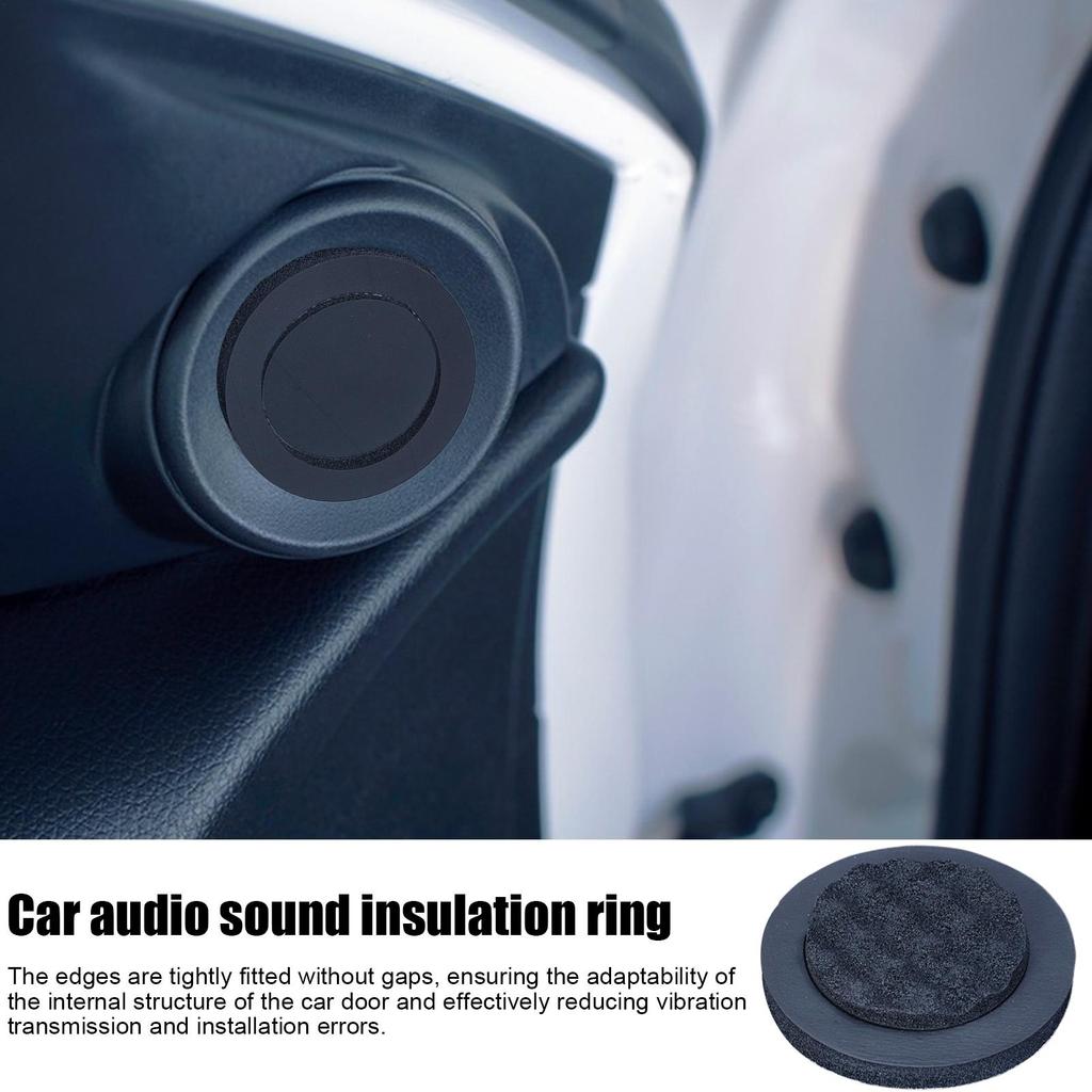 Car Audio Sound Insulation Ring Bass Pad Auto Speaker Soundproof Rings Sound Enhancing Accessories Precision Audio Blocking Pad