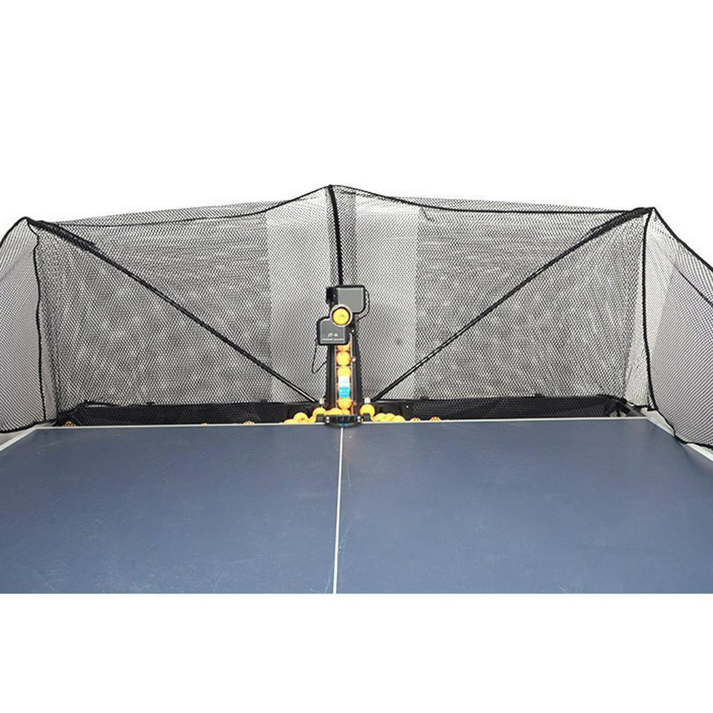 50W Automatic Robot Table Tennis Ping-pong Ball Machine Practice Recycle 0-9 Head Swinging Speed New Black  80*34*34cm