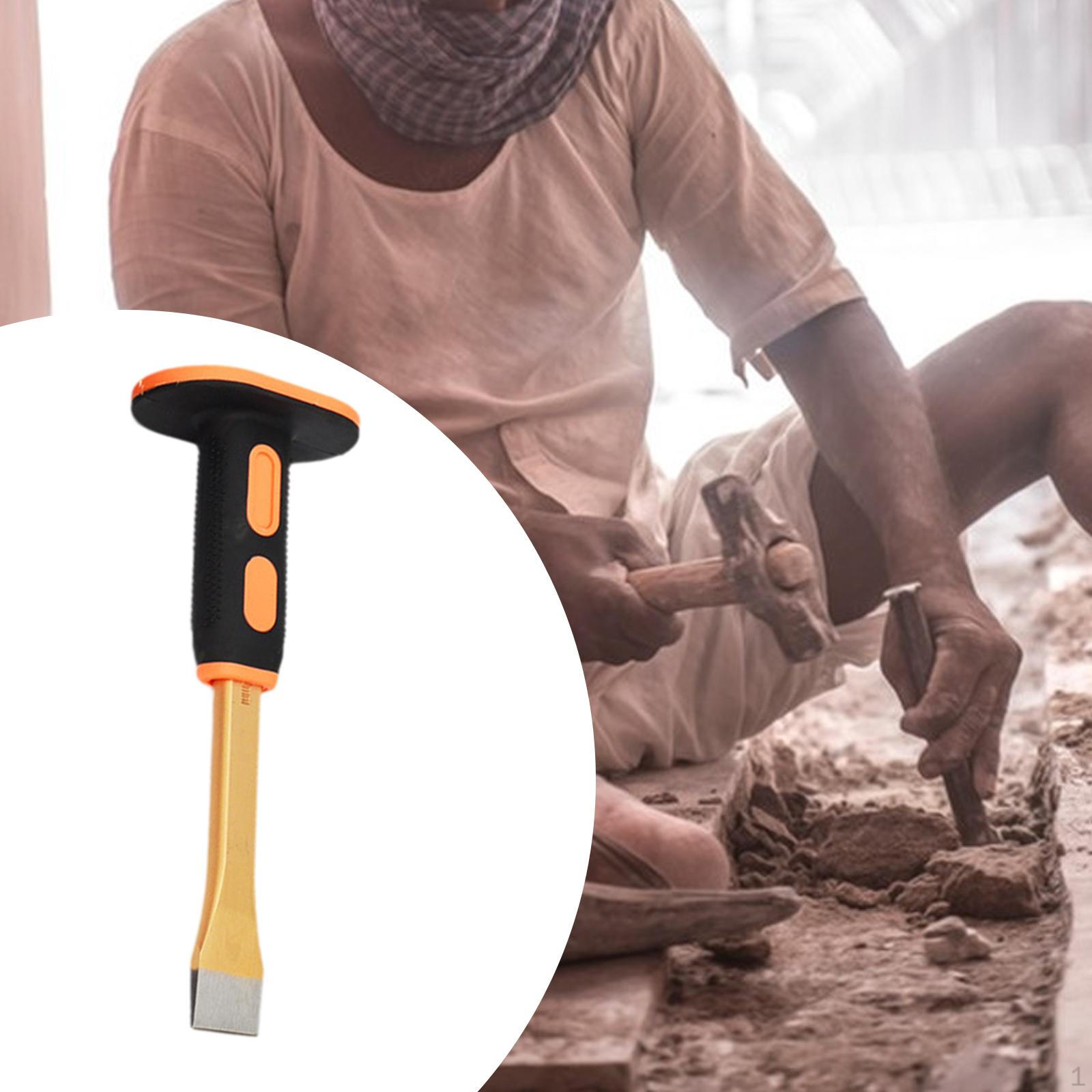 

Різьбярський стамеска Компактний Плоский кінець Надміцний Зручний ручний інструмент для розчину Камінь 25cm