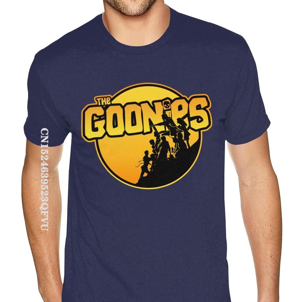 Wholesale The Goonies T-Shirt Men Men Cheap Custom England Style Tshirts Men Soft Cotton Black Crew Shirt England Style